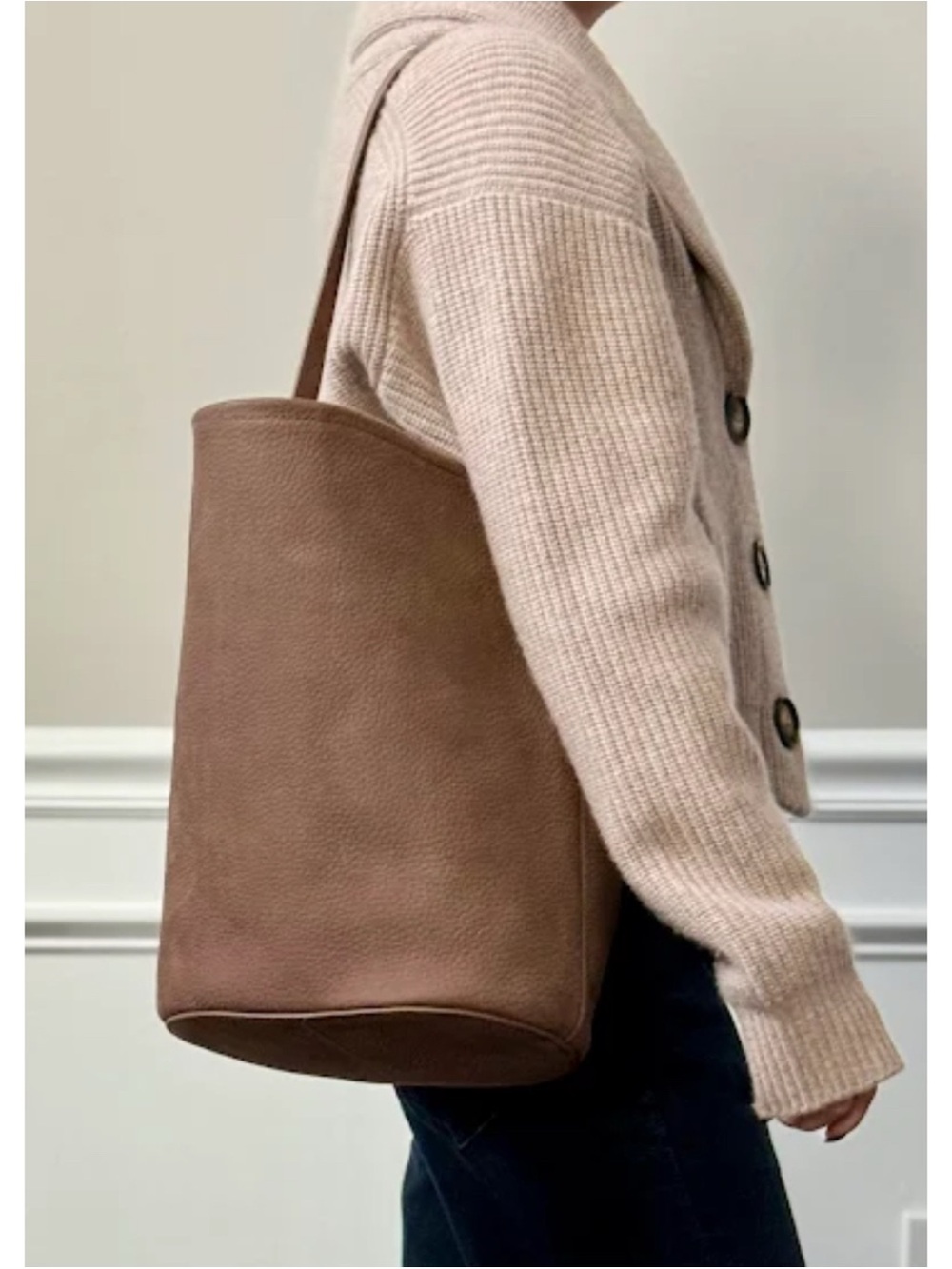 J.Crew Portabella Berkeley Bucket Bag in Nubuck - Picture 2 of 13